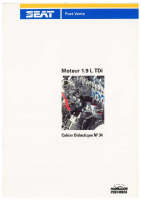 Seat Self Service Program - SSP 034 Moteur 1.9 L TDi-5